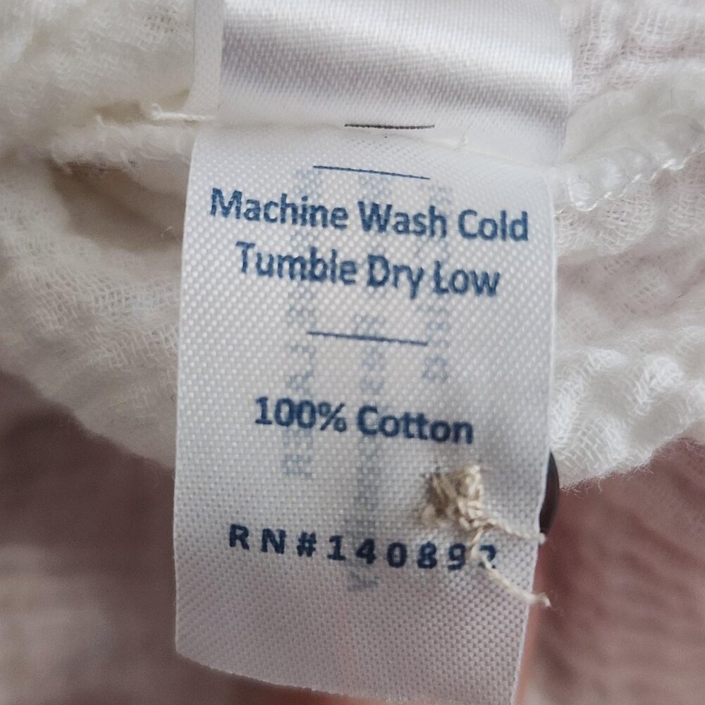 Marine Layer Shirt Womens XS White Double Gauze Cotton Button Front Top Pockets - Picture 7 of 11
